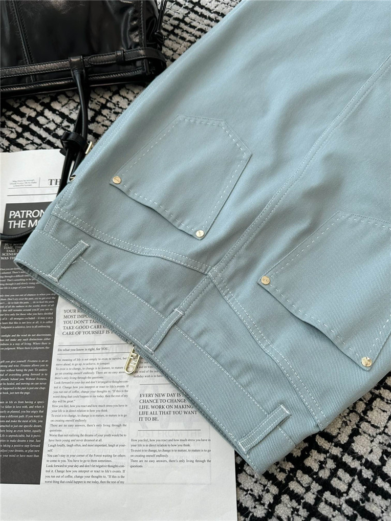 F**di double zip midi skirt