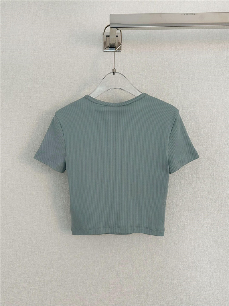 fendi embroidered round neck short sleeves