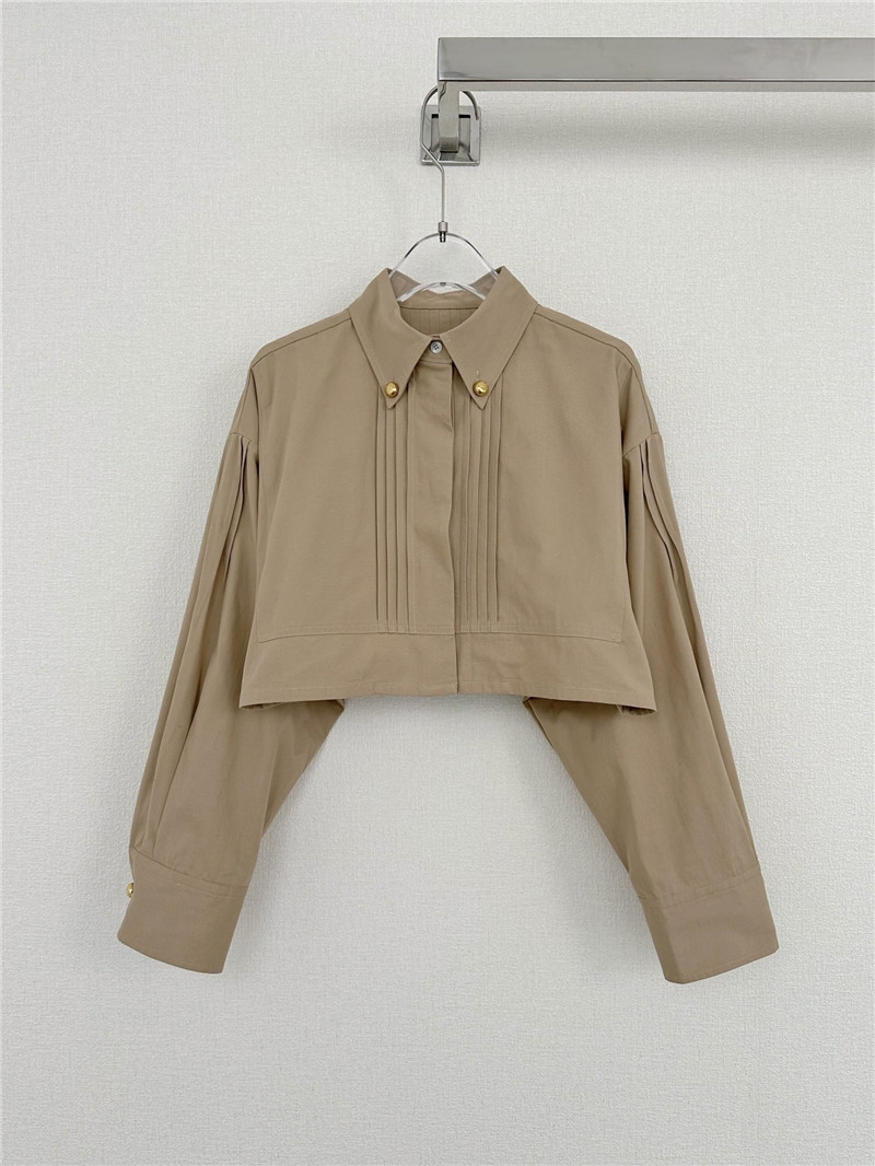 prada pleated lapel jacket