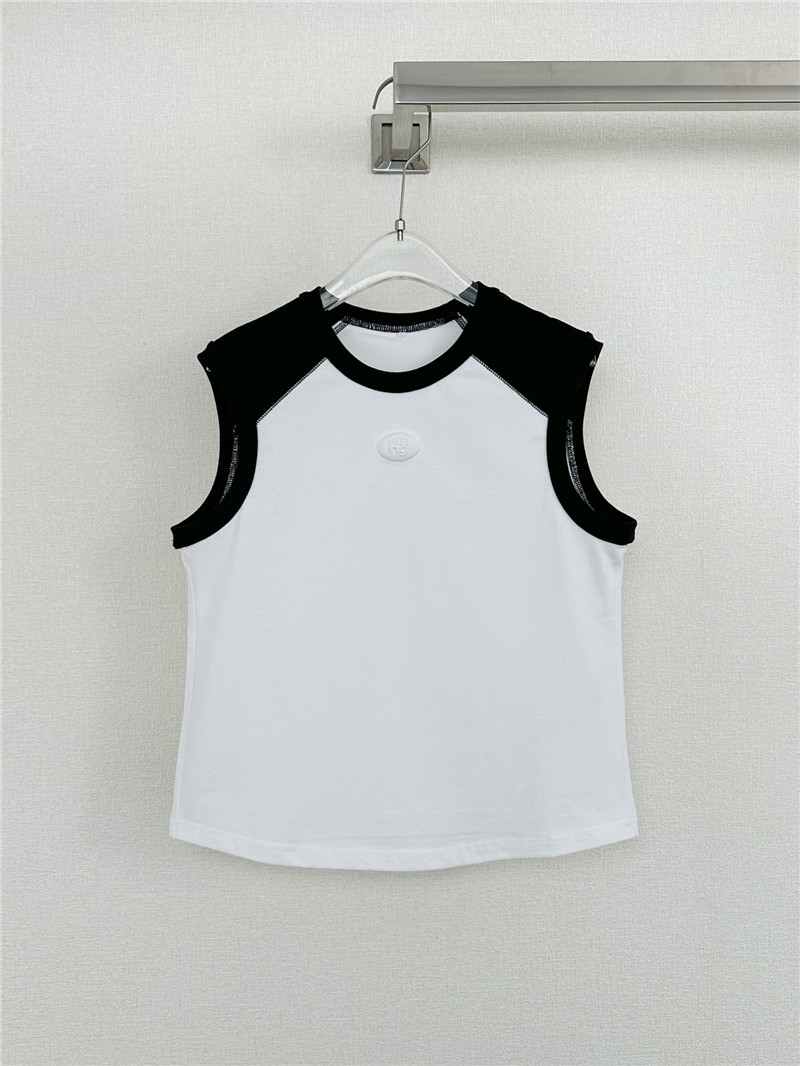 alexander wang oval logo contrasting vest