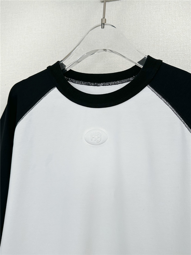 A1exa*der wang oval logo contrast short-sleeved t-shirt