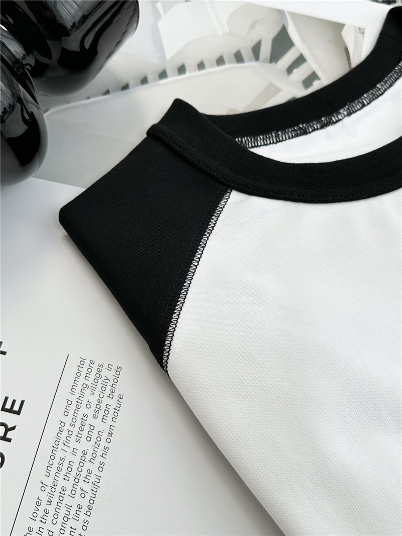 A1exa*der wang oval logo contrast short-sleeved t-shirt