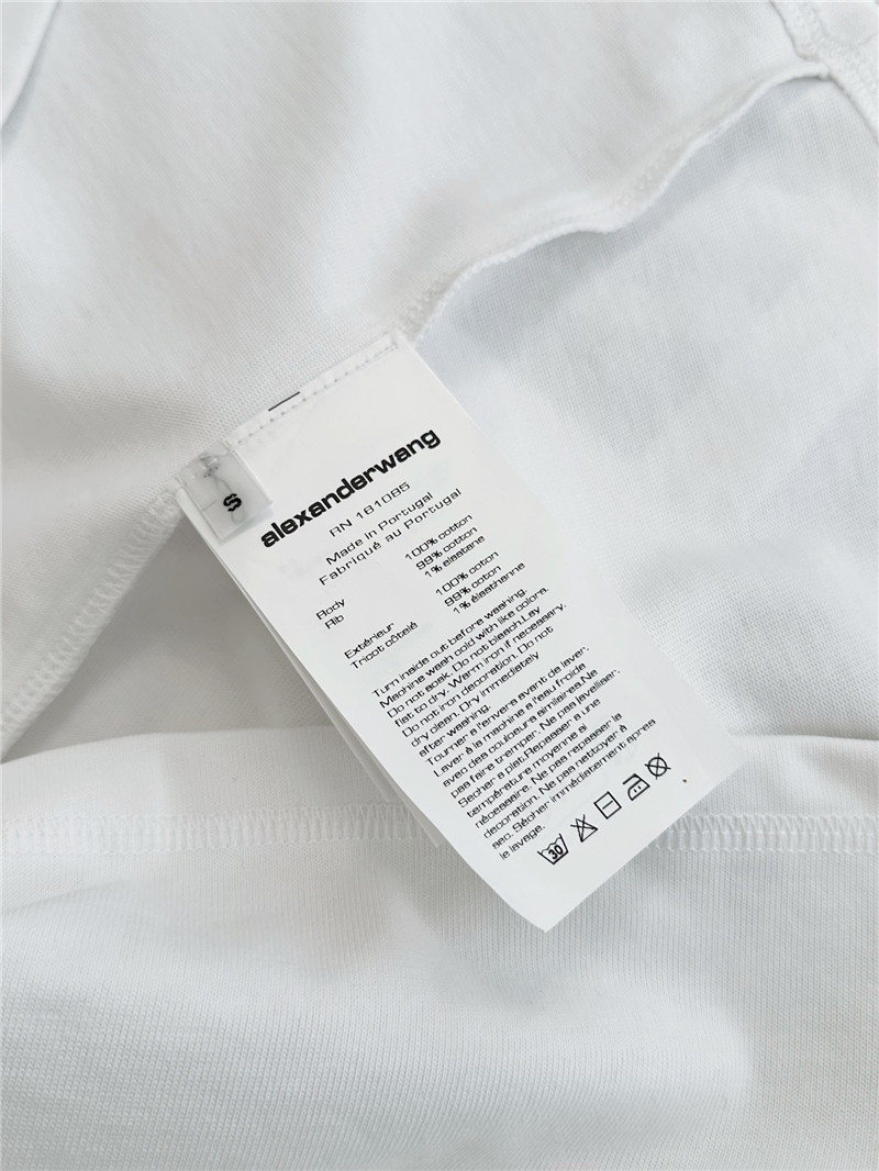 A1exa*der wang oval logo contrast short-sleeved t-shirt