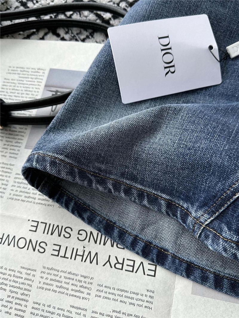 D10r washed denim skirt
