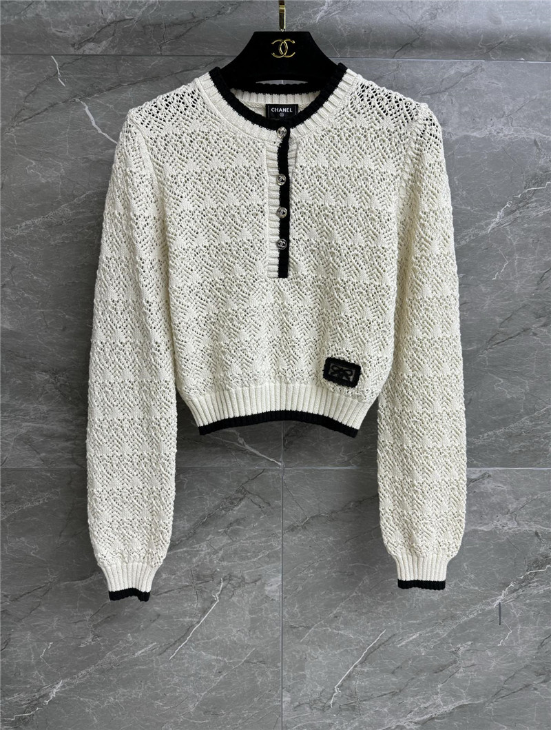 Chanel hollow short sweater