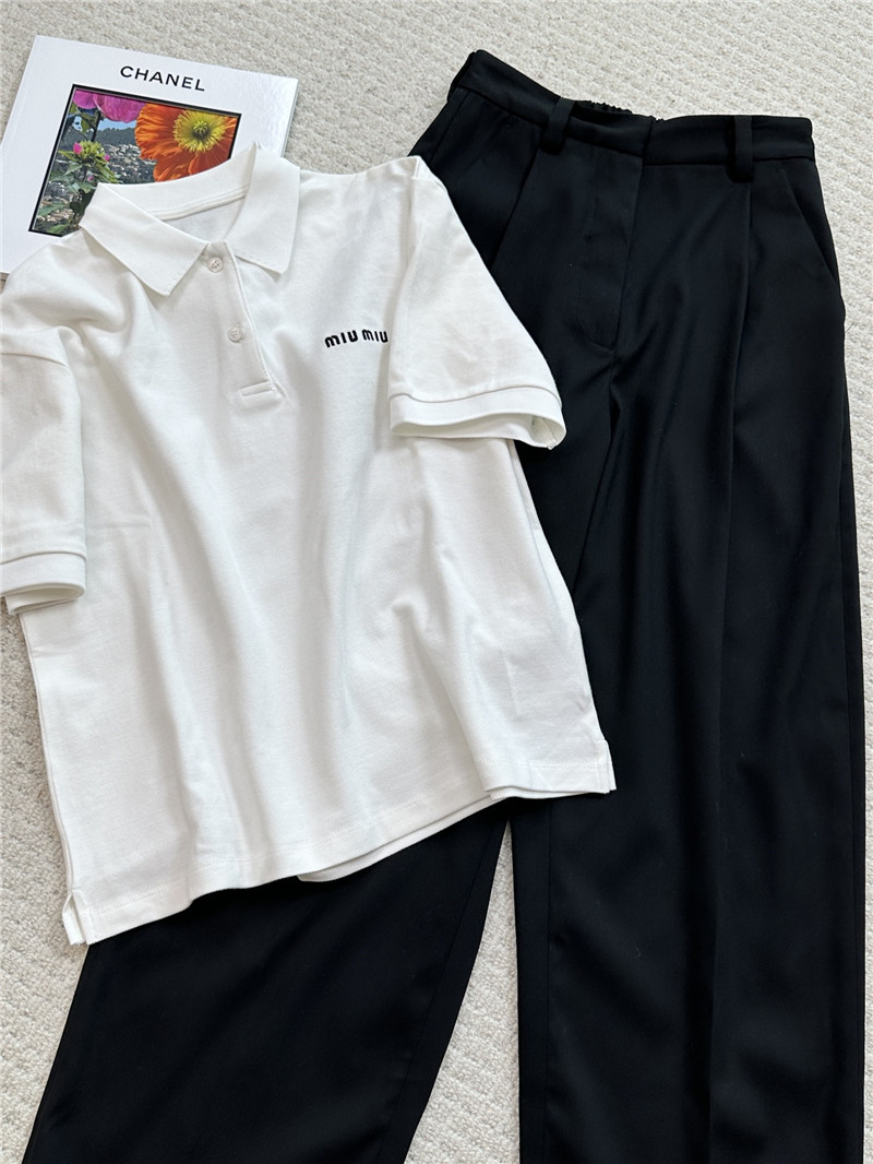 M1um1u new wide leg trousers