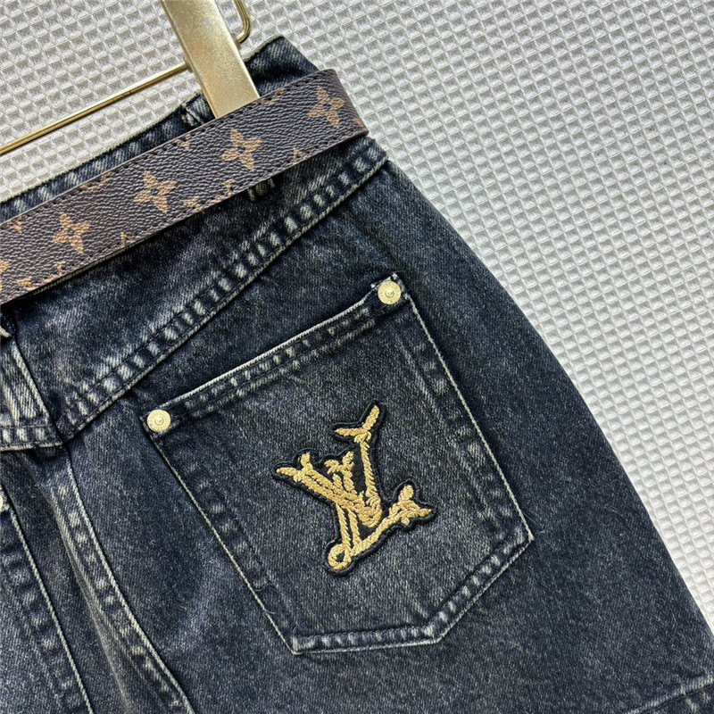 l0vis Vvtt0n lv nautical resort denim series skirt