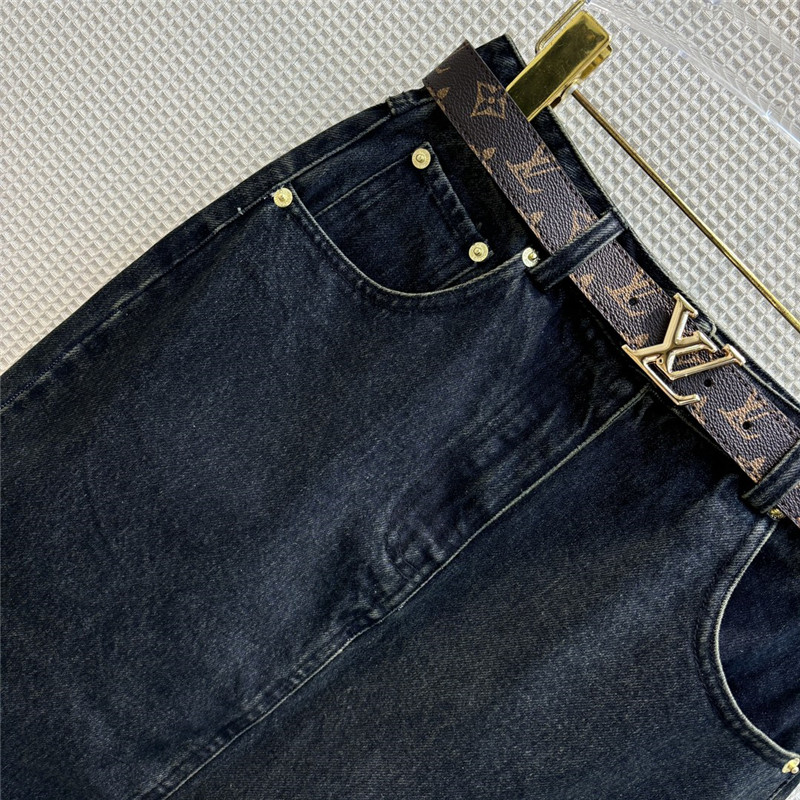 l0vis Vvtt0n lv nautical resort denim series skirt