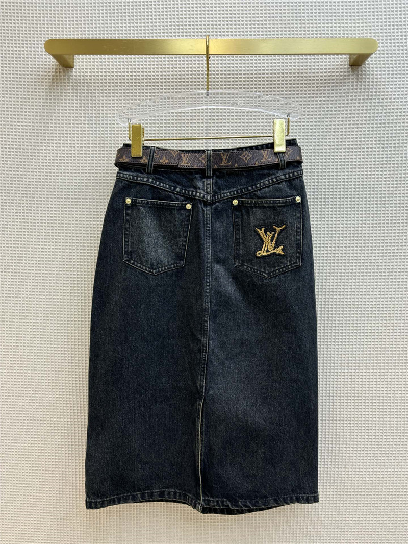 l0vis Vvtt0n lv nautical resort denim series skirt