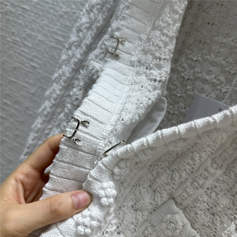 Chanel heavy craft hollow embossed braided cardigan