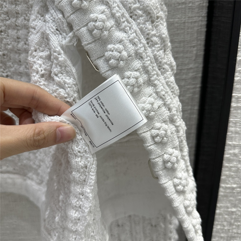 Chanel heavy craft hollow embossed braided cardigan