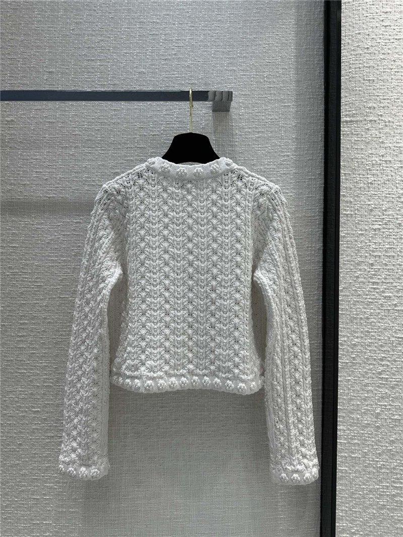 Chanel heavy craft hollow embossed braided cardigan