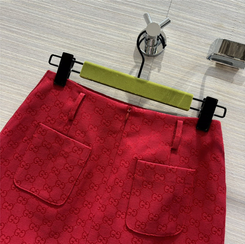 Gvc*1 double g presbyopia jacquard a-line mini skirt