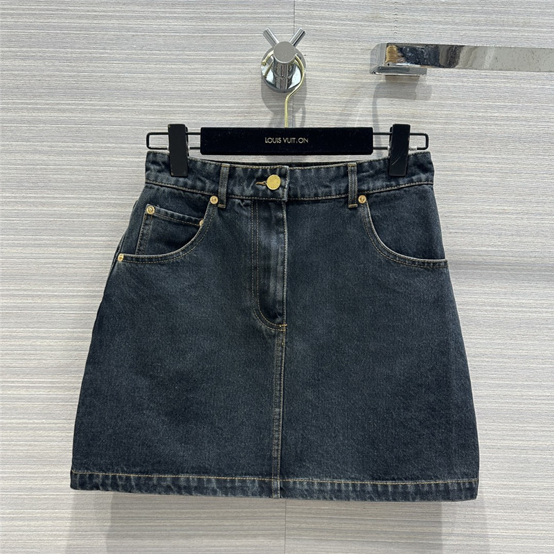 louis vuitton LV new Nautical nautical series denim skirt