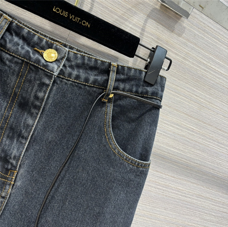 l0vis Vvtt0n lv new nautical nautical series denim long skirt