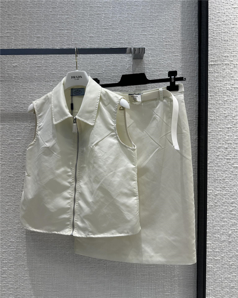 prada fashionable intellectual style nylon suit