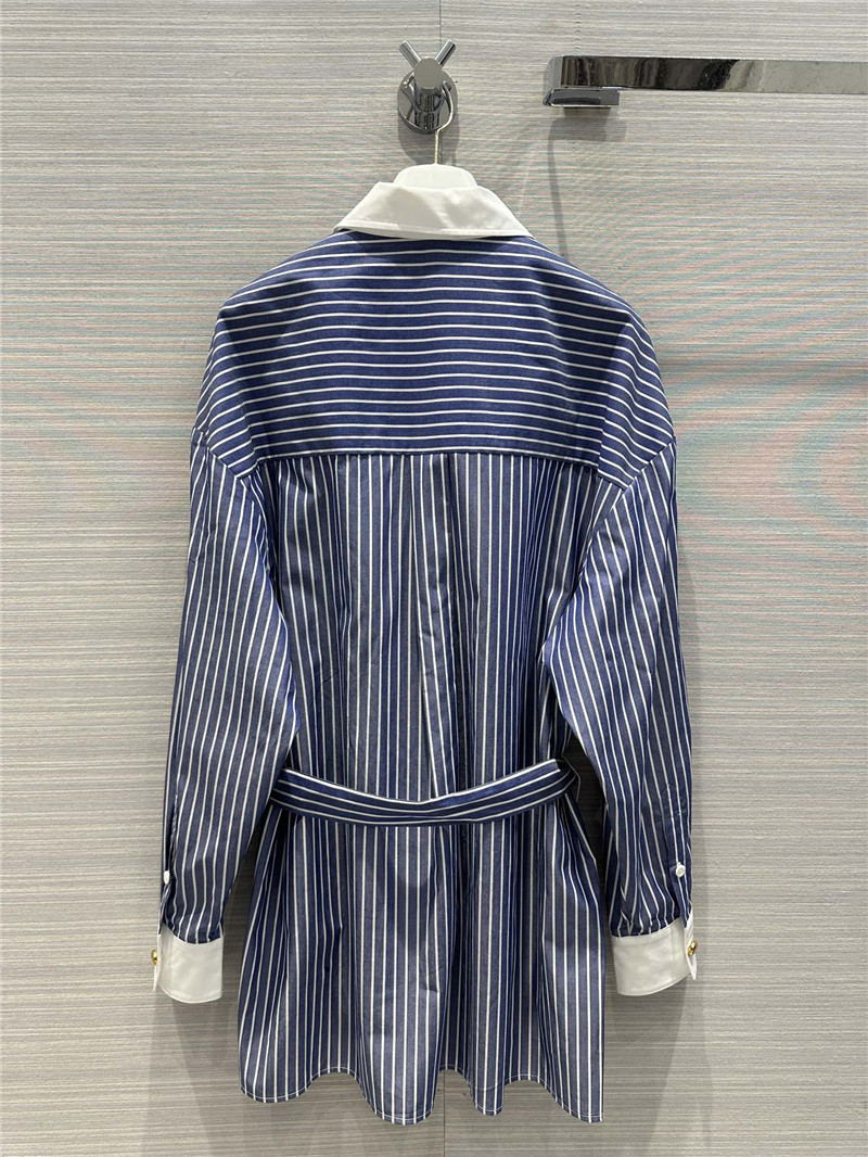 Pra*a retro style striped large shirt
