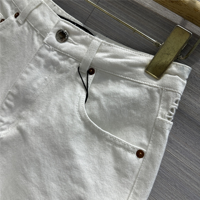 A1exa*der wang letter embroidered denim skirt