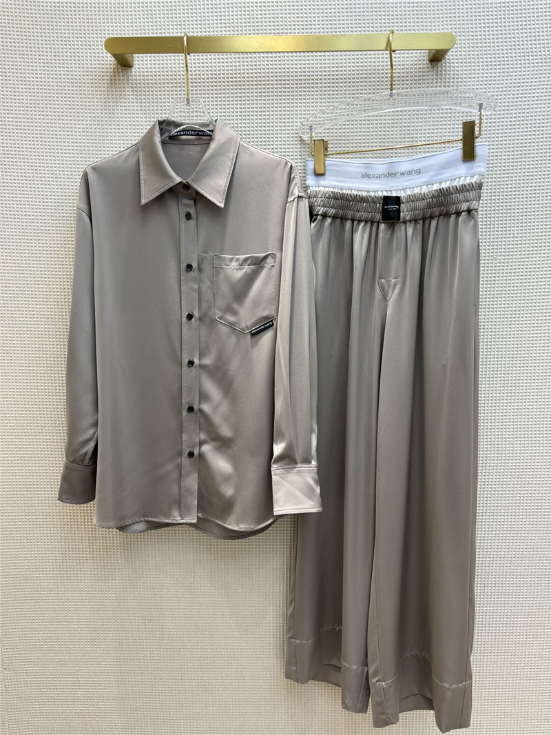 A1exa*der wang long-sleeved shirt + trousers suit
