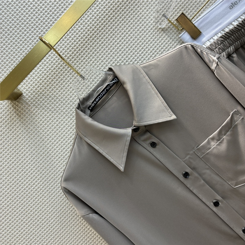 A1exa*der wang long-sleeved shirt + trousers suit