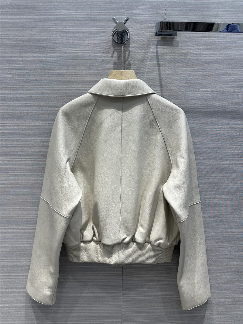 H**me5 premium fine-grained lambskin lapel jacket