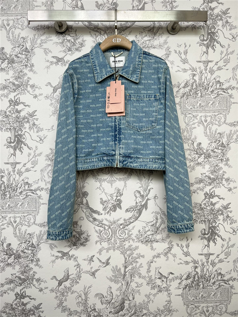 miumiu new denim short jacket