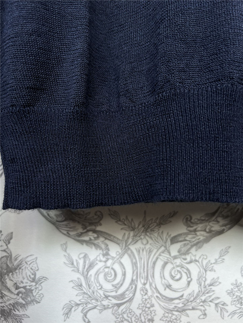 miumiu new Polo collar knitted long sleeves