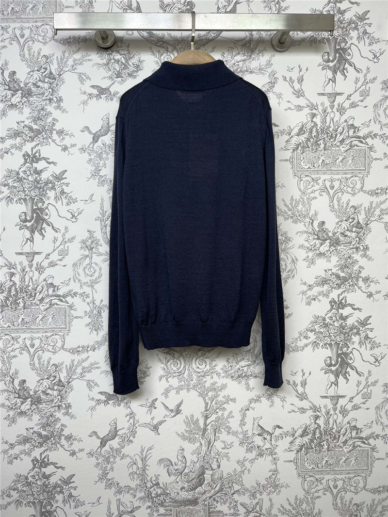 miumiu new Polo collar knitted long sleeves