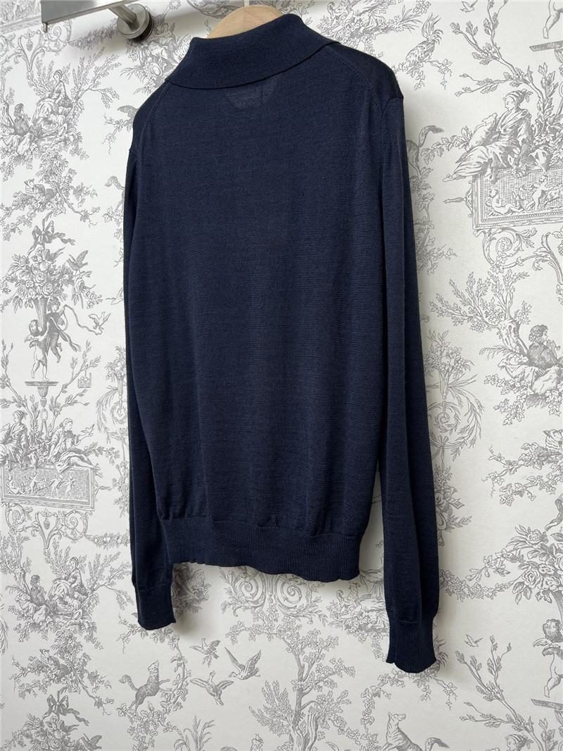 miumiu new Polo collar knitted long sleeves