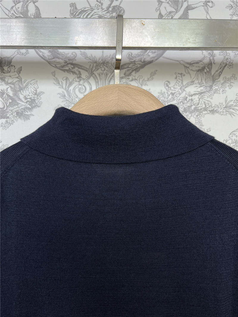 miumiu new Polo collar knitted long sleeves