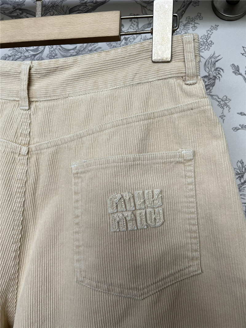 M1um1u new corduroy jacket and shorts set
