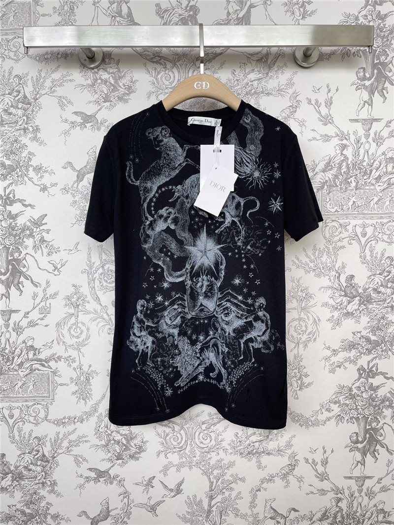 dior new constellation animal T-shirt