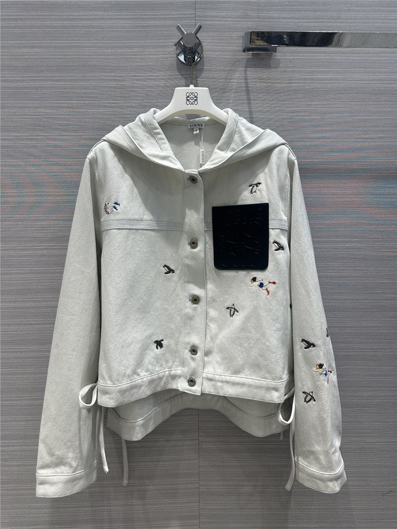 loewe bleached denim jacket
