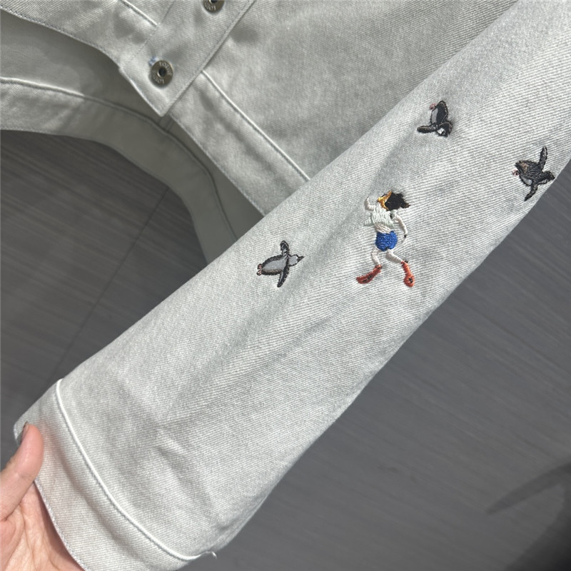 L0ew* bleached denim jacket