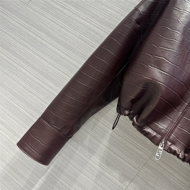 F**di lambskin short lapel jacket