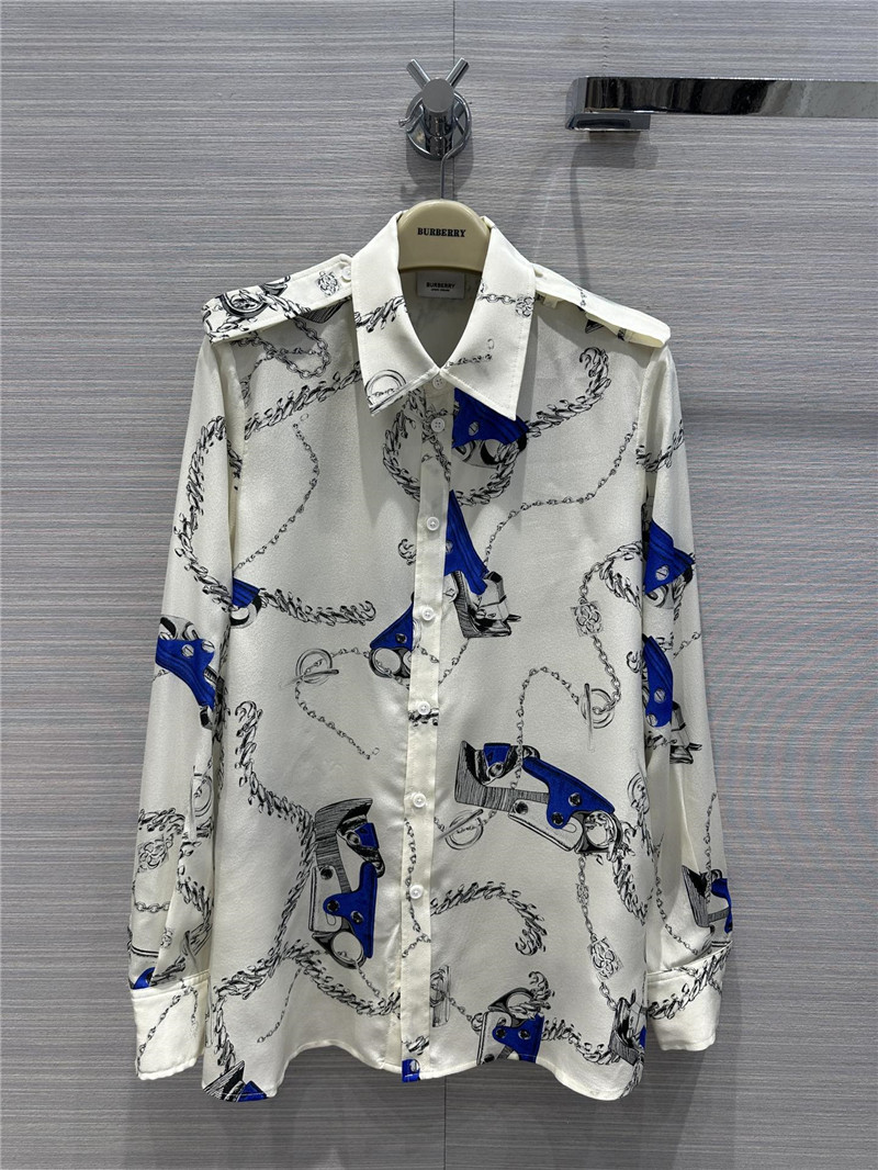 Burberry printed silk shirt
