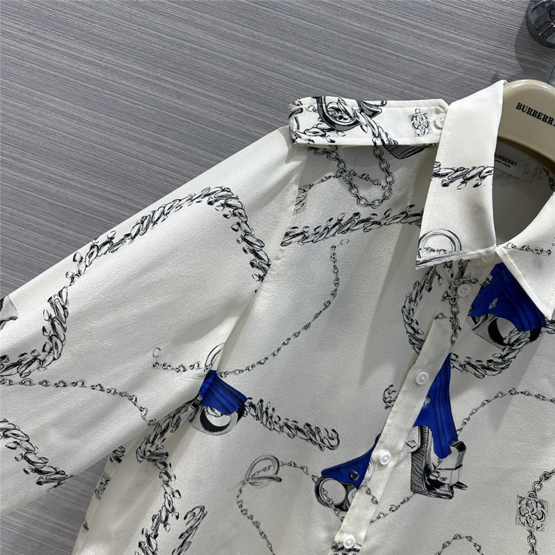 Bv*b*rry printed silk shirt
