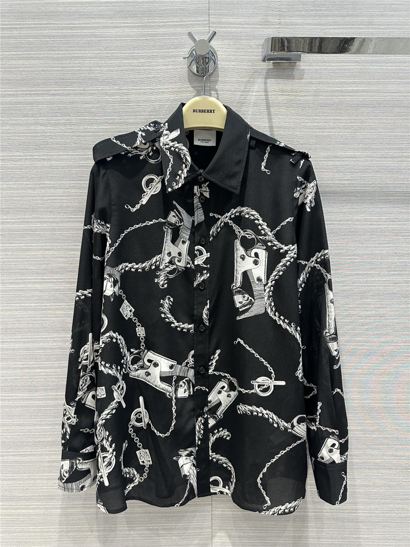 Burberry printed silk shirt