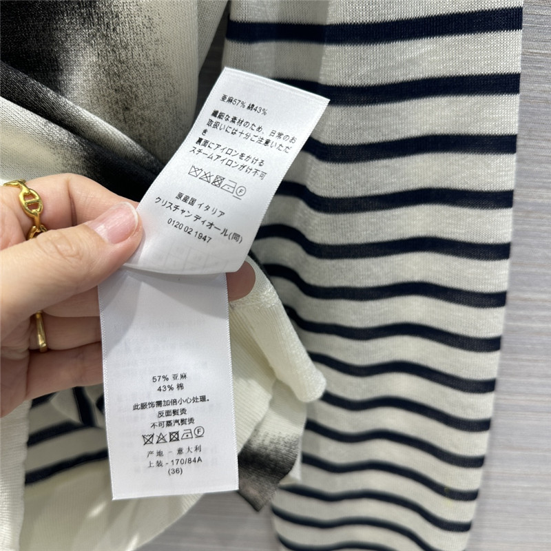 D10r navy eiffel tower tie-dye printed linen sweater