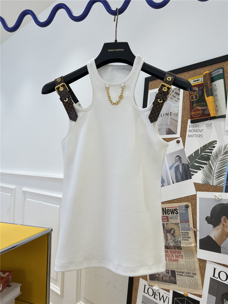 louis vuitton LV pure white vest