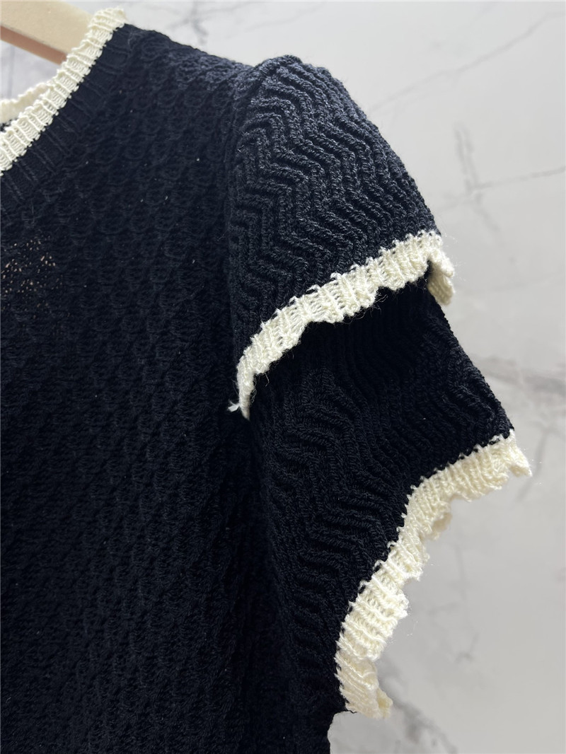 M1um1u hot rhinestone cake sleeve sweater