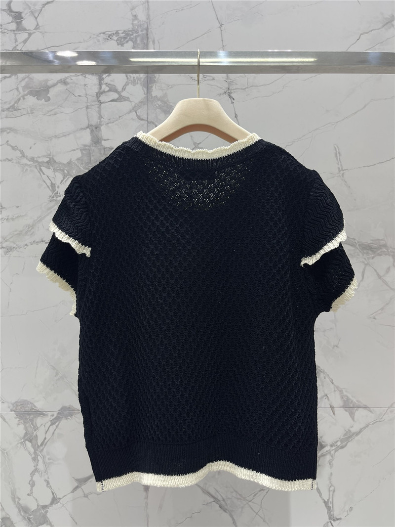 M1um1u hot rhinestone cake sleeve sweater