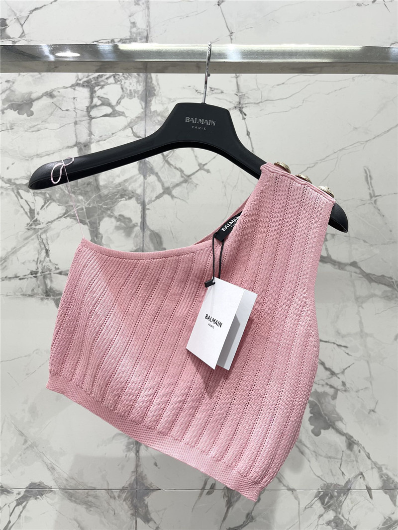 Balmain one-shoulder camisole