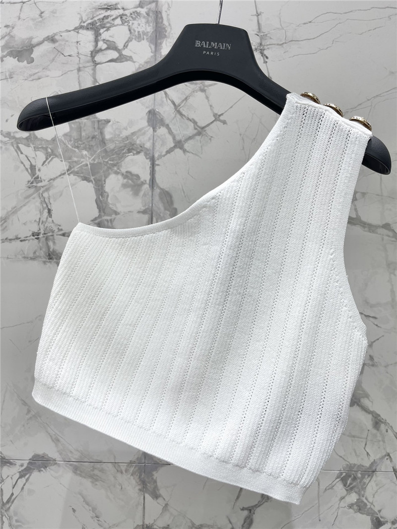 Balmain one-shoulder camisole