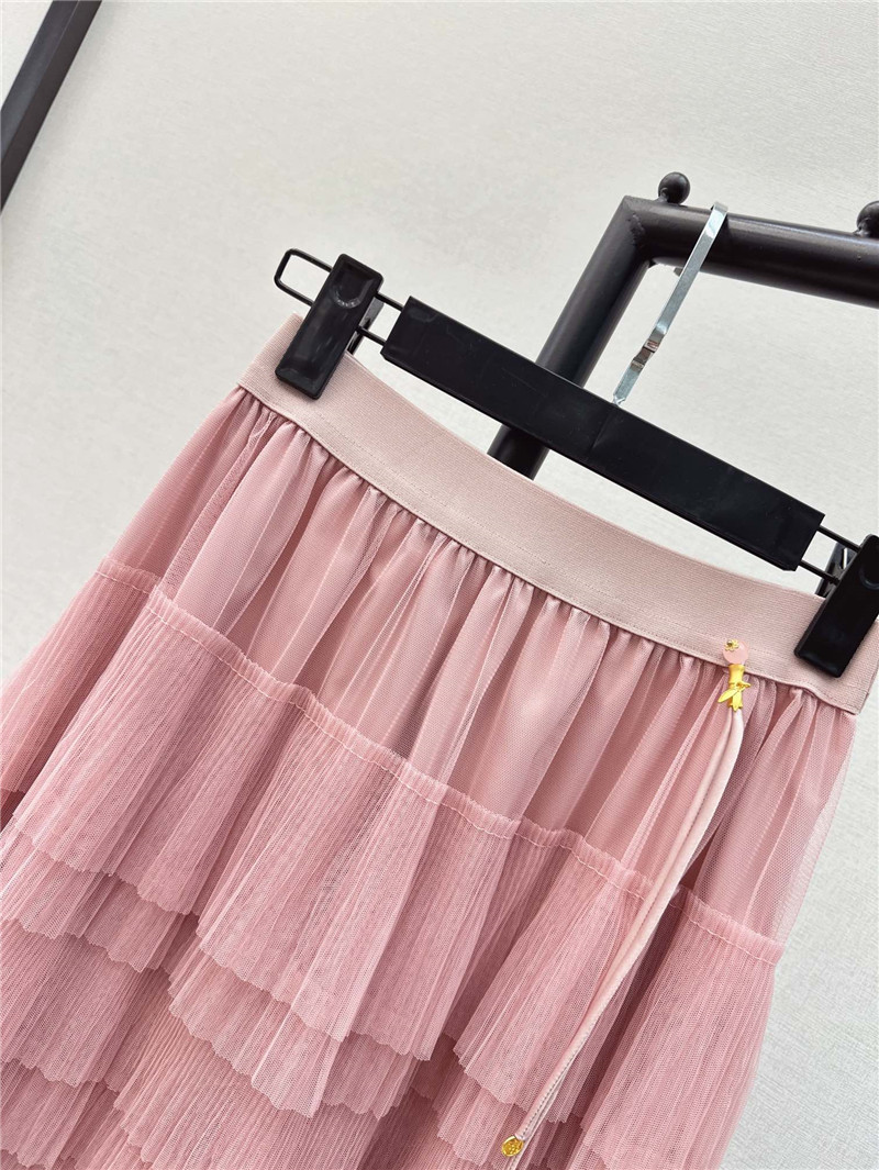 M1um1u new heavy layered mesh skirt