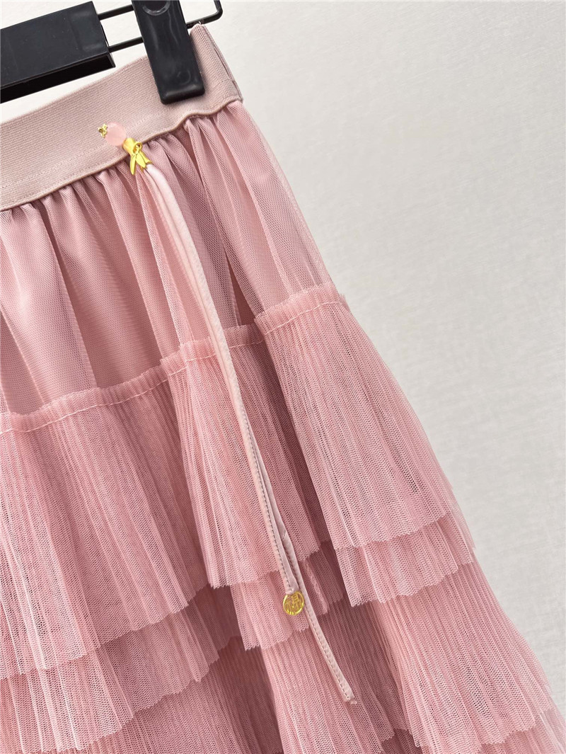 M1um1u new heavy layered mesh skirt