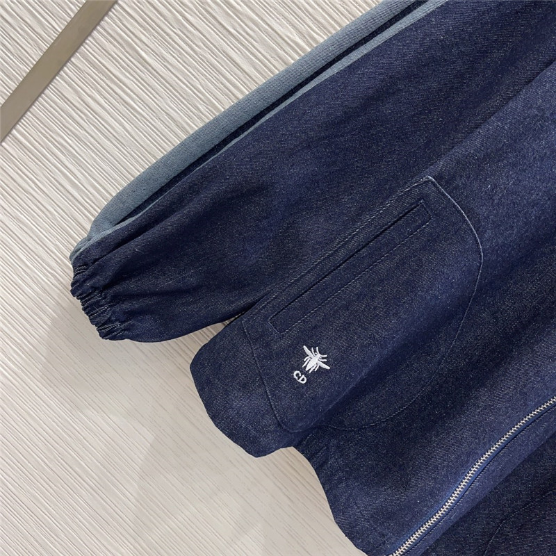 D10r retro denim hooded sweatshirt + shorts set