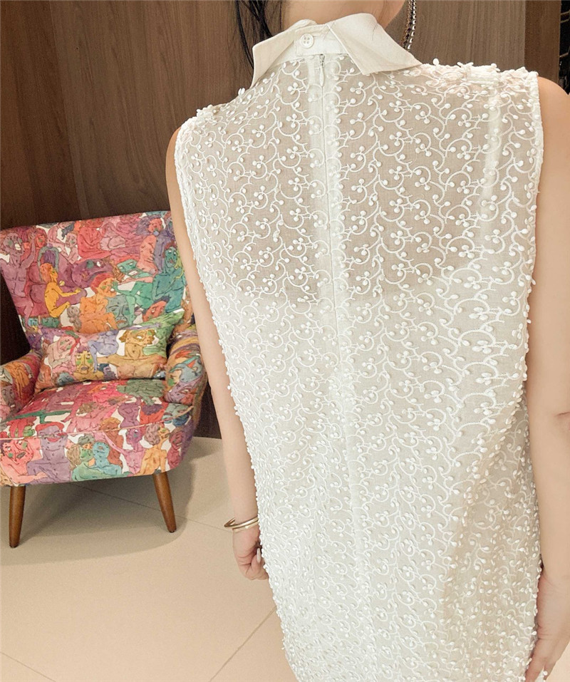 Pra*a lapel three-dimensional bouquet two-piece set