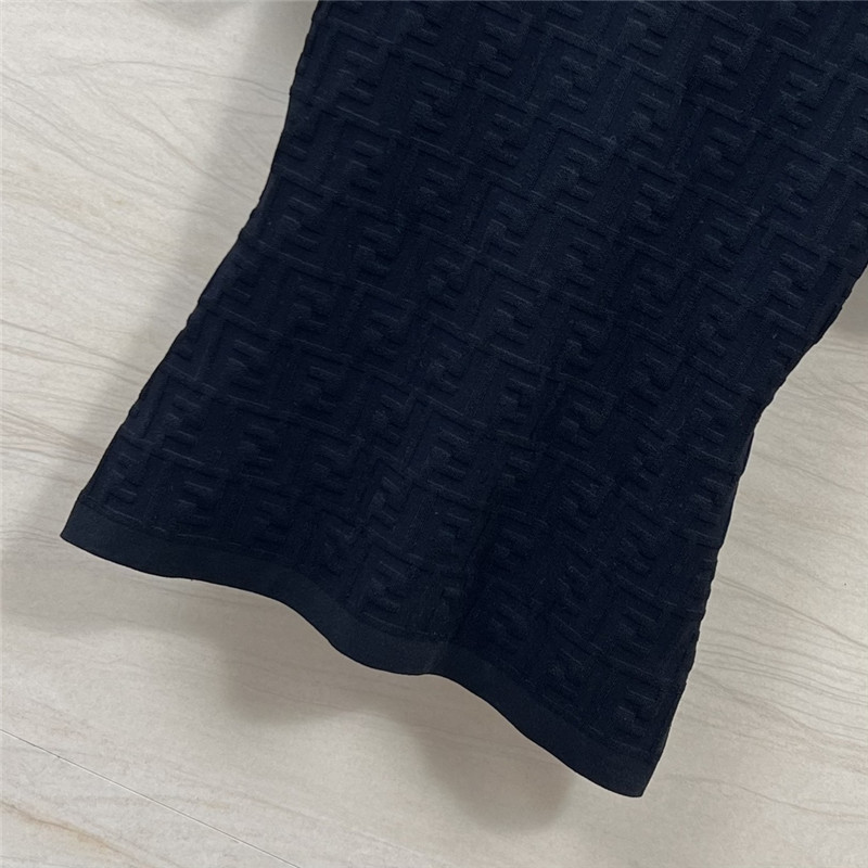 F**di embossed ff t-shirt in black