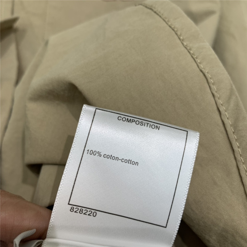 Ch**el medieval letter logo patchwork contrast collar shirt